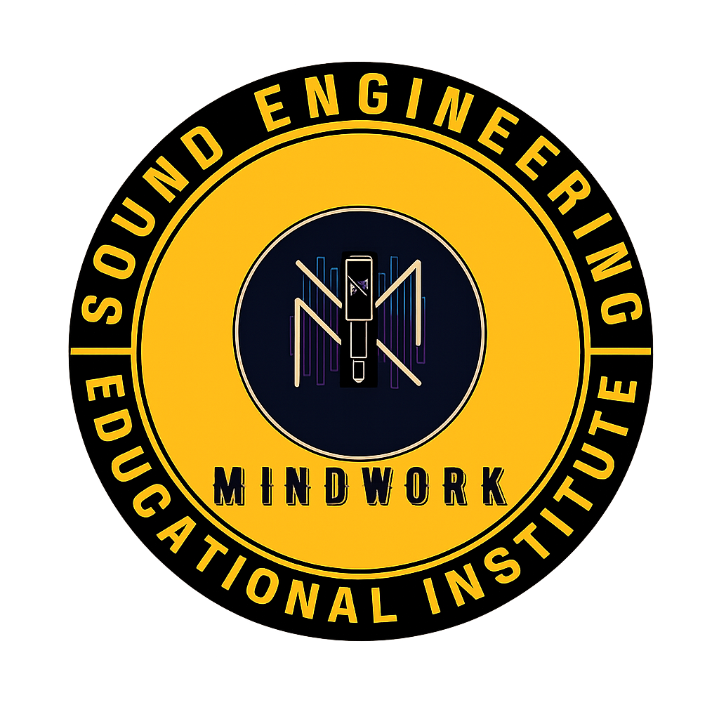 Mindwork Sound Engineering Institute logo representing music production and audio education excellence