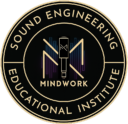 sound engineering logo with microphone